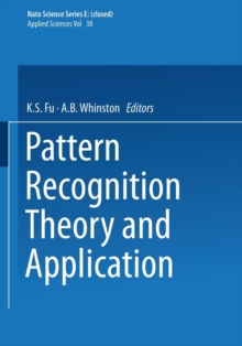 Image for Pattern Recognition Theory and Application