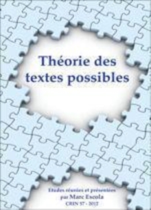 Image for Theorie des textes possibles
