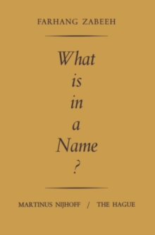 Image for What is in a Name?: An Inquiry into the Semantics and Pragmatics of Proper Names