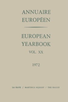 Image for Annuaire Europeen / European Year Book