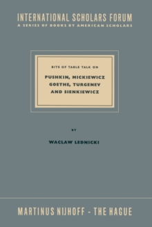 Image for Bits of Table Talk on Pushkin, Mickiewicz Goethe, Turgenev and Sienkiewicz