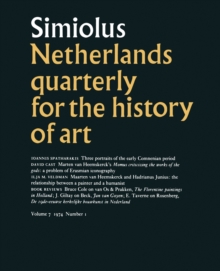 Image for Netherlands Quarterly for the History of Art