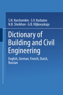 Image for Dictionary of Building and Civil Engineering: English, German, French, Dutch, Russian.