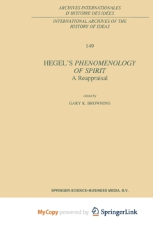 Image for Hegel's Phenomenology of Spirit: A Reappraisal