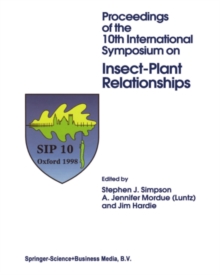 Image for Proceedings of the 10th International Symposium on Insect-Plant Relations
