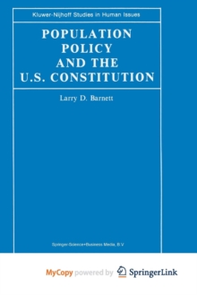 Image for Population Policy and the U.S. Constitution