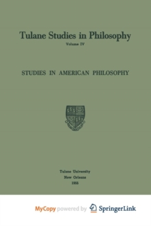 Image for Studies in American Philosophy