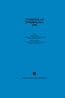Image for Yearbook of Morphology 1994