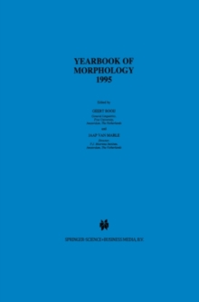 Image for Yearbook of Morphology 1995
