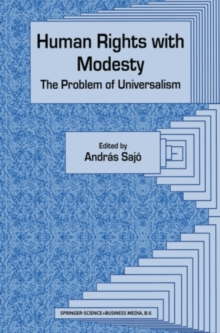 Image for Human rights with modesty: the problem of universalism