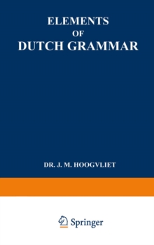 Image for Elements of Dutch Grammar
