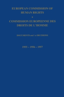 Image for European Commission of Human Rights / Commission Europeenne des Droits de L'Homme: Documents and / et Decisions.
