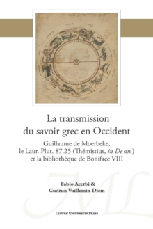Image for La transmission du savoir grec en Occident  : Guillaume de Moerbeke, le Laur. Plut. 87.25 (Thâemistius, in De an.) et la bibliotháeque de Boniface VIII