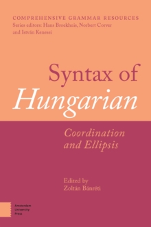 Image for Syntax of Hungarian  : coordination and ellipsis