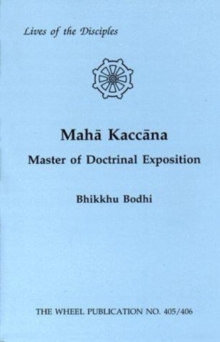 Image for Maha Kaccana : Master of Doctrinal Exposition