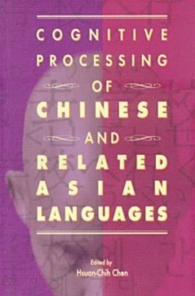 Image for Cognitive Processing of Chinese and Related Asian Languages