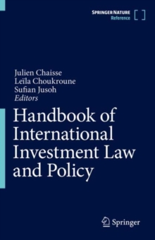 Image for Handbook of international investment law and policy