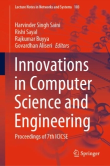 Image for Innovations in Computer Science and Engineering: Proceedings of 7th ICICSE
