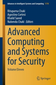 Image for Advanced Computing and Systems for Security : Volume Eleven