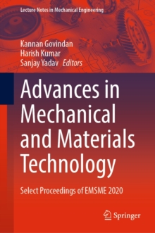 Image for Advances in Mechanical and Materials Technology: Select Proceedings of EMSME 2020