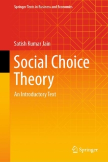 Image for Social choice theory  : an introductory text