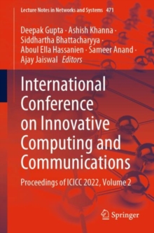 Image for International Conference on Innovative Computing and Communications  : proceedings of ICICC 2022Volume 2