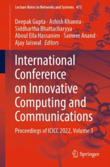 Image for International Conference on Innovative Computing and Communications: Proceedings of ICICC 2022, Volume 1