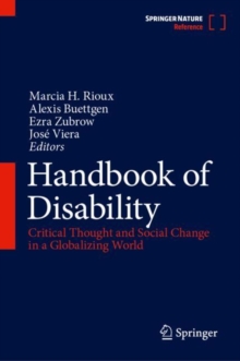 Image for Handbook of disability  : critical thought and social change in a globalizing world