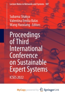 Image for Proceedings of Third International Conference on Sustainable Expert Systems