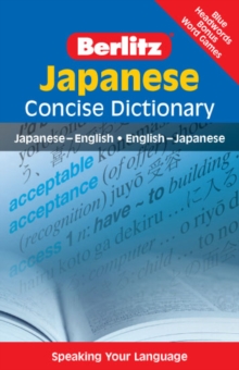 Image for Berlitz Japanese concise dictionary  : Japanese-English, English-Japanese