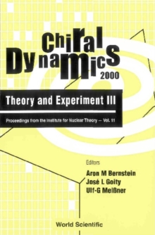 Image for Chiral dynamics: theory and experiment III : Jefferson Laboratory, USA, July 17-22, 2000
