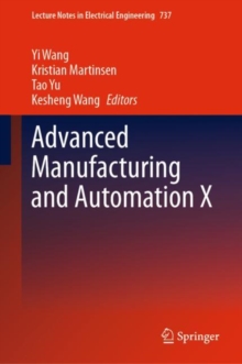 Image for Advanced manufacturing and automation X