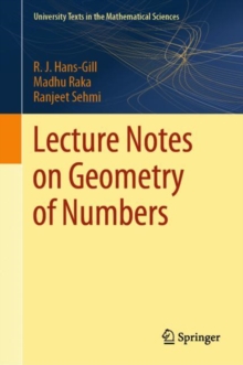 Image for Lecture notes on geometry of numbers