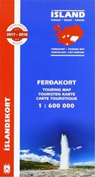 Iceland Touring Map for drivers and tourists 1:600 000