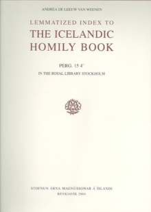 Lemmatized Index to the Icelandic Homily Book