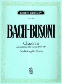 Image for CHACONNE FROM PARTITA NO2 IN D MINOR BWV