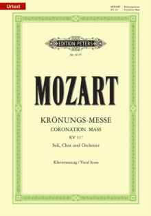 Image for Missa in C K317 Coronation Mass (Vocal Score)