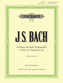 Image for 6 Suites for Solo Violoncello BWV1007-1012 (for Viola)