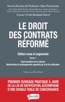 Image for Droit Des Contrats Reforme: (2 Volumes) Edition Revue Et Augmentee