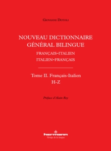Image for Nouveau Dictionnaire General Bilingue Francais-Italien/italien-Francais, Tome II: Francais-Italien, Lettres H-Z
