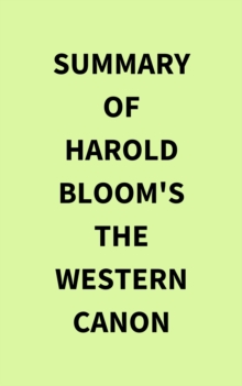 Image for Summary of Harold Bloom's The Western Canon