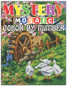 Image for Mystery Mosaic Color By Number : Large Print landscape Adult Coloring Book Intricate Pixel Color By Number