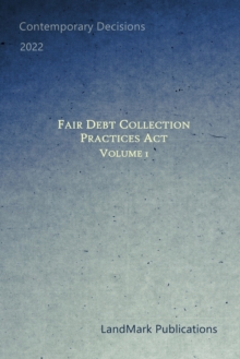 Image for Fair Debt Collection Practices Act : Volume 1