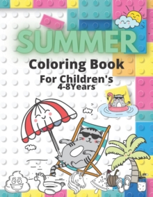 Image for Summer Coloring Book For Children's 4-8 Years : Holiday Vacation For Girl Boy Cute Happy Nice Pictures
