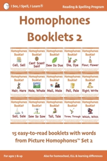 Image for HOMOPHONES BOOKLETS 2 - Fun & Easy-to-Read 15 Booklets with words from Picture Homophones(TM) SET 2