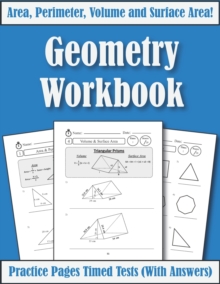 Image for Area Perimeter And Volume : Geometry Workbook: Practice Pages Of Geometry For Kids & Beginners (With Answers) KS2-KS3 Maths
