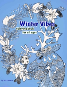 Image for Winter Vibes. Coloring book for all ages.