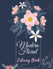 Image for modern floral coloring book