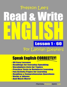 Image for Preston Lee's Read & Write English Lesson 1 - 60 For Latvian Speakers