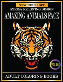 Image for Amazing Animals Face Adult Coloring Books